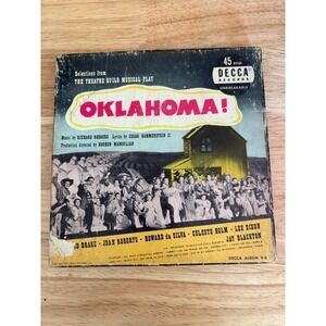 Oklahoma Original New York Cast Decca Records 45 RPM Vinyl Box Set Album 9-6